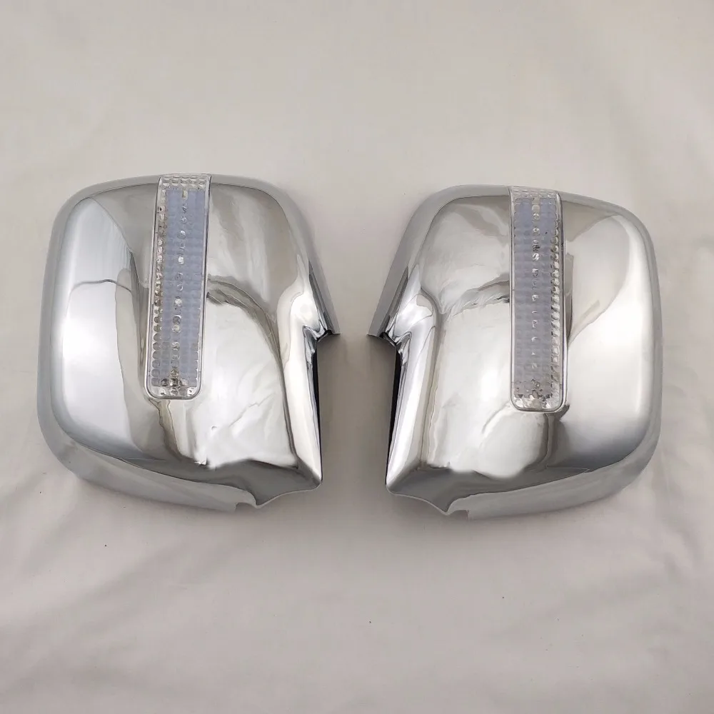 Novel style Car modification 2PCS ABS Chrome plated for FOR Mitsubishi Freeca door mirror covers with LED