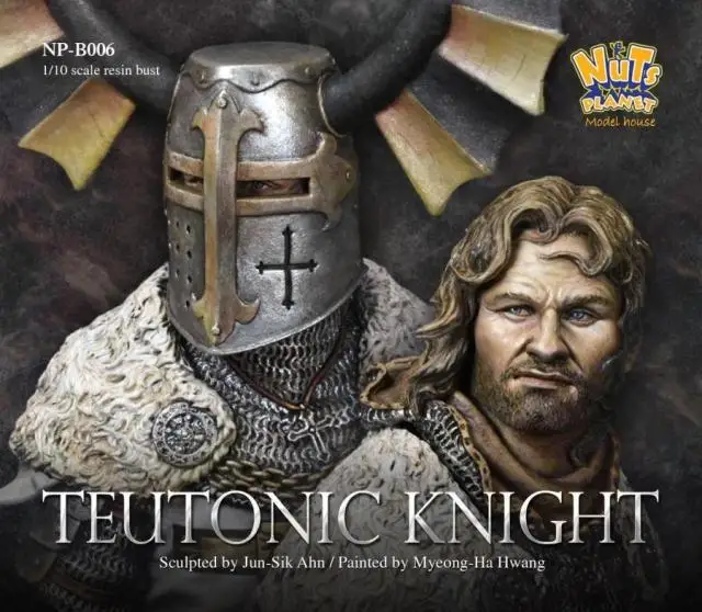 Resin kit Teutonic Knights bust (two heads)