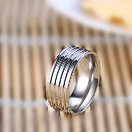 Wide Trendy Stainless Steel Ring For Woman And Man