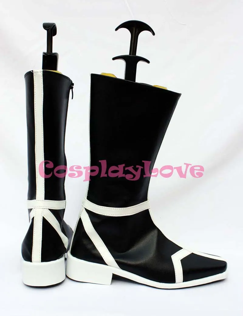 Custom Made Japanese Anime Inspired by Bleach Arrancar Black Cosplay Shoes Boots For Christmas Halloween Party Birthday