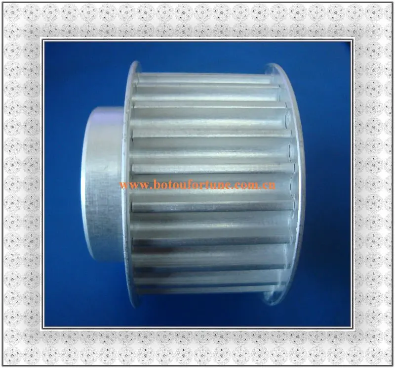 HTD5M Aluminum timing pulley 24tooth  25mm width and HTD5M PU with steel core timing open belt