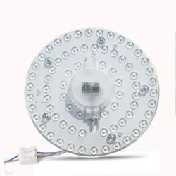 12W 18W 24W oświetlenie panelowe LED SMD 2835 moduł lampa energooszczędna 220V LED okrągła lampa sufitowa deska światło kinkiet wewnętrzny oświetlenie