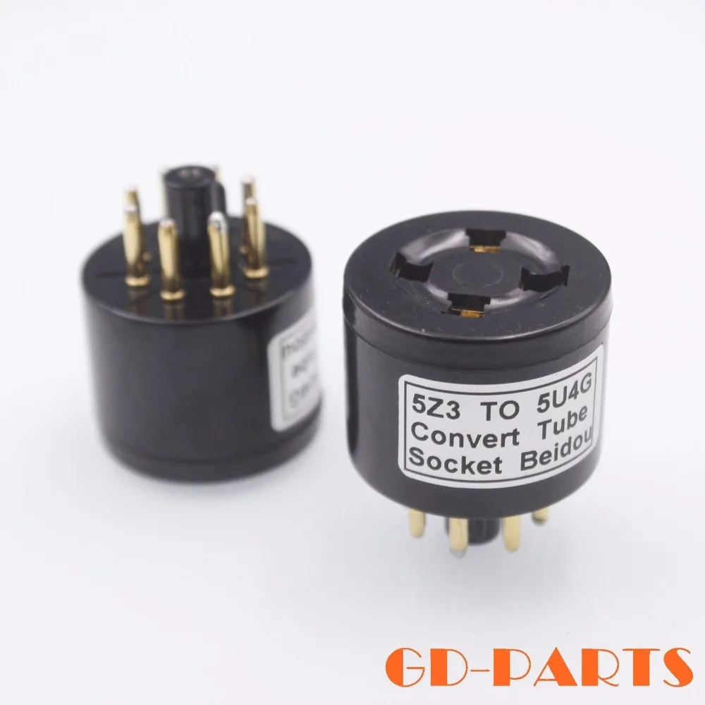 

GD-PARTS Vintage Bakelite 4pin to 8pin 5Z3 to 5U4G Valve Vacuum Tube Socket Adapter Convertor 1PC