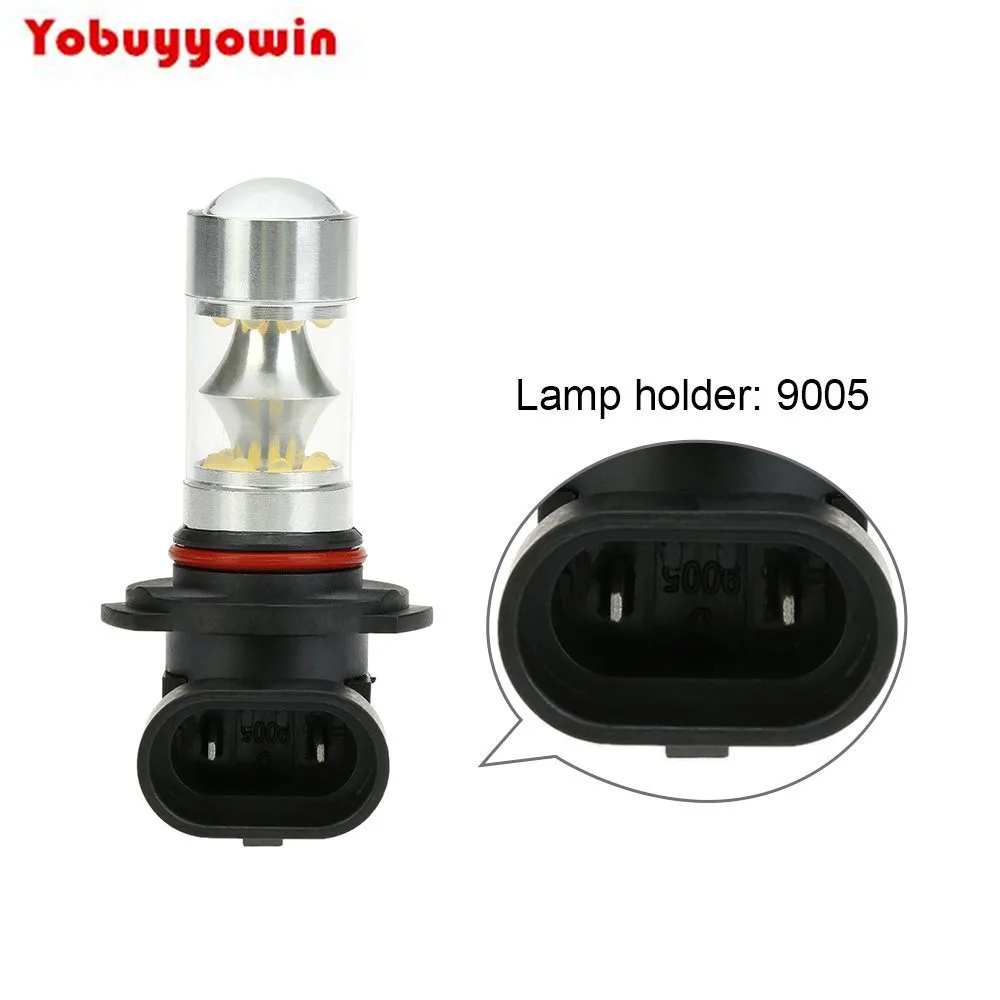 100W 12V-24V 9005 HB3 P20D 9006 HB4 H10 H8 H11 20 * LED 2200lm 6500K Phare de Voiture Antibrouillard Ampoule