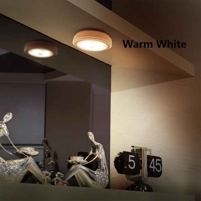 PIR LED Night Light Motion Sensor Wall Lamp Wireless Cabinet Light Wall Light Auto On/Off Closet Battery Power