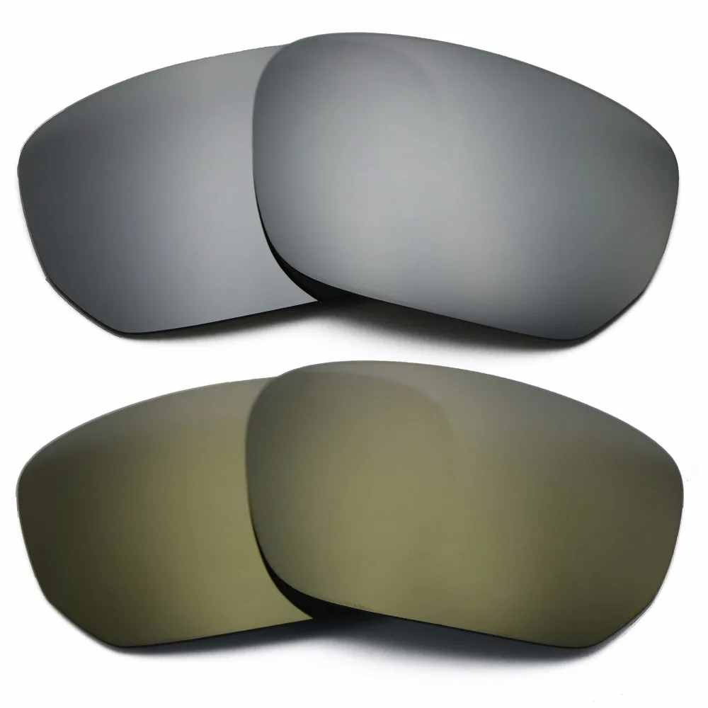 

Silver Mirrored & Bronze Gold Mirrored Polarized Replacement Lenses for Style Switch Frame 100% UVA & UVB
