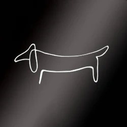 Dachshund Weiner Dog Decal Vinyl Car Window Picasso Art Love My Sticker Decor