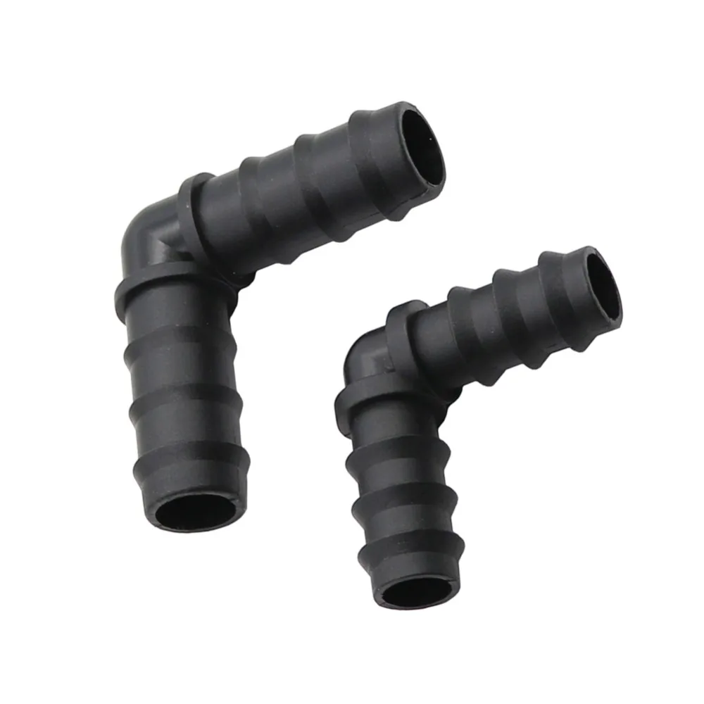 10 Pcs DN16 DN20 Elbow Barbed Garden Water Connectors Hose Splitters Garden Greenhouse Agriculture Irrigation Accessories