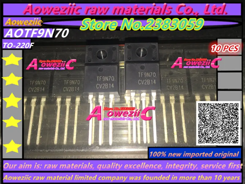 

Aoweziic 100% new imported original AOTF9N70 TF9N70 TO-220F N-Channel MOSFET 700V 9A