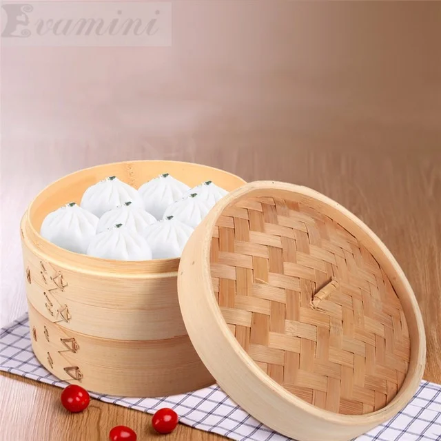 

Оригинальный бамбуковый прочный бамбуковый пароварка для домашней кухни, приготовления пищи, инструмент для выпечки риса в обертке, кондитерские изделия, 2 слоя или 3 слоя с бухтой