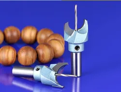 New 6-30mm Wood bead drill bit with 2mm hole Tungsten alloy spherical cutters Turning Tool Beading