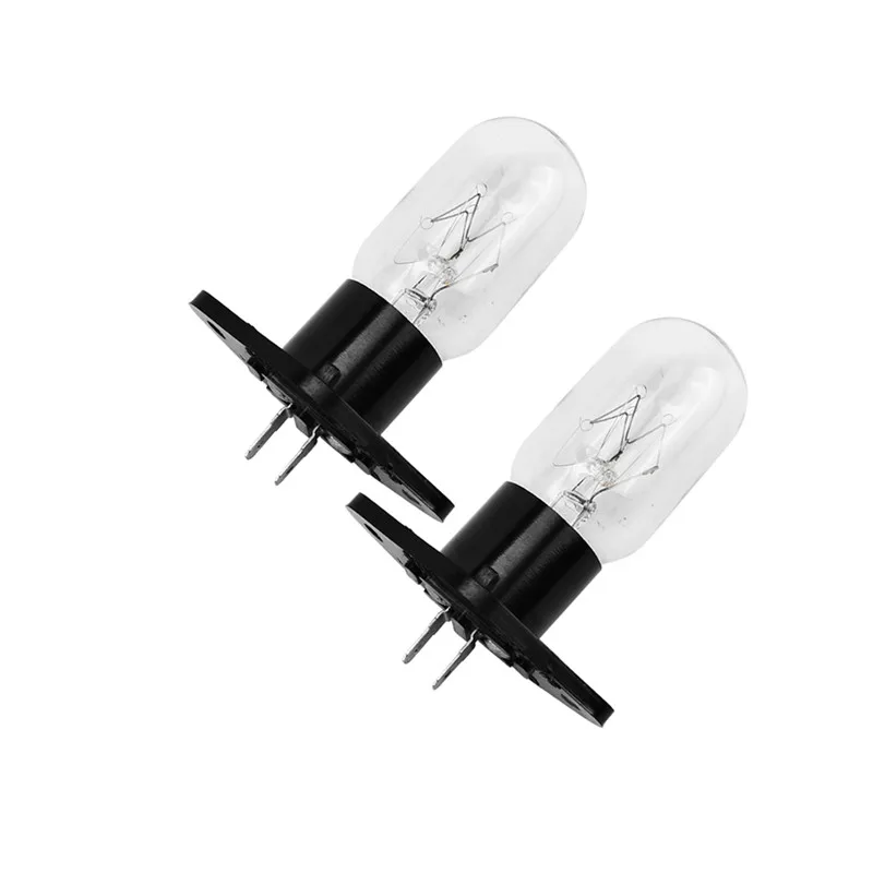Bombilla para horno microondas, accesorios para Galanz Haier Midea, 20W, 230V, 2 unids/lote