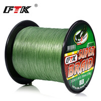 FTK 300M Braided Wire PE Braided Fishing Line 0.10mm-0.40mm Code 4 Strands 8LB 10LB 20LB 60LB Fishing accessories