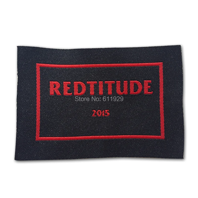 

free shipping custom clothing shirt jacket woven labels/garment tags printing/logo brand name/embroidered main tag/collar label