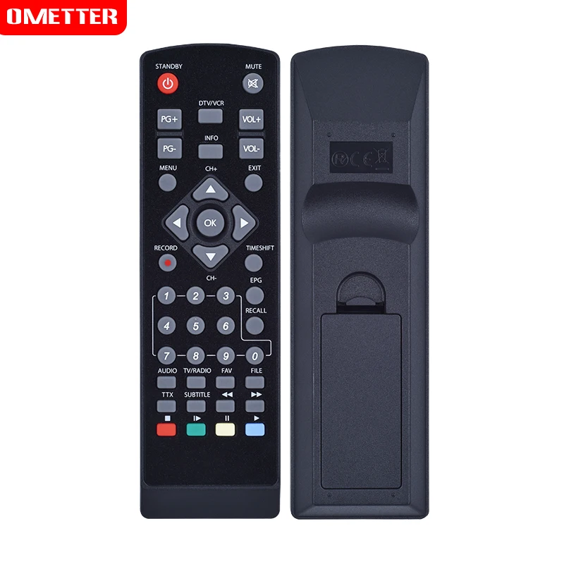 Remote control Replacement of the DVB-T2 for STRONG PRIMA V VI VII 8 decoder SRT8110 SRT8112 SRT8114 SRT8115 SRT8108 black