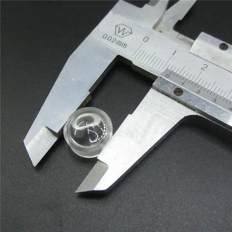 100 Stück 13 mm 1 W 3 W Mini-LED-Linse 15 30 45 60 90 100 Grad für IR CCTV LED PCB konvexer Acryl-Linsenhalter Reflektor-Kollimator – Detail 11