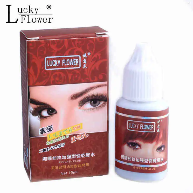 

Quick Dry 15ml Black Eyelashes Extension Glue Long Lasting 50days Waterproof Individual False Eyelash Glue For Lashes Low Odor