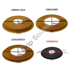 2pcs 208x65.5/208x100/210x100/220x60mm Elastic Wave Loudspeaker Subwoofer Woofer Bass Speaker Repair Spider Damper