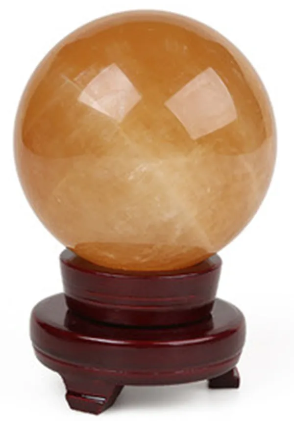 Natural crystal ball topaz crystal powder crystal white crystal amethyst implied meaning lucky money transparent wind water ball