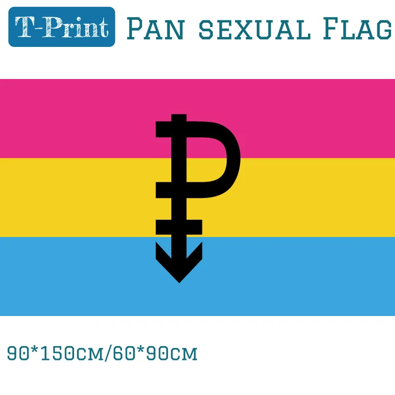 Pan Sexual Flag 3x5ft Polyester Banner Flying 150* 90cm 60*90cm Pansexual Banner Outdoor