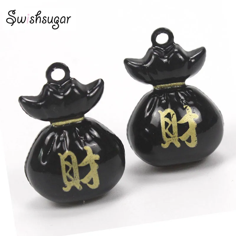 3 Colors Cartoon Future Wealthy Bag Jingle Bell Charms Festival Holiday Kids Children Gift Decoration image 5