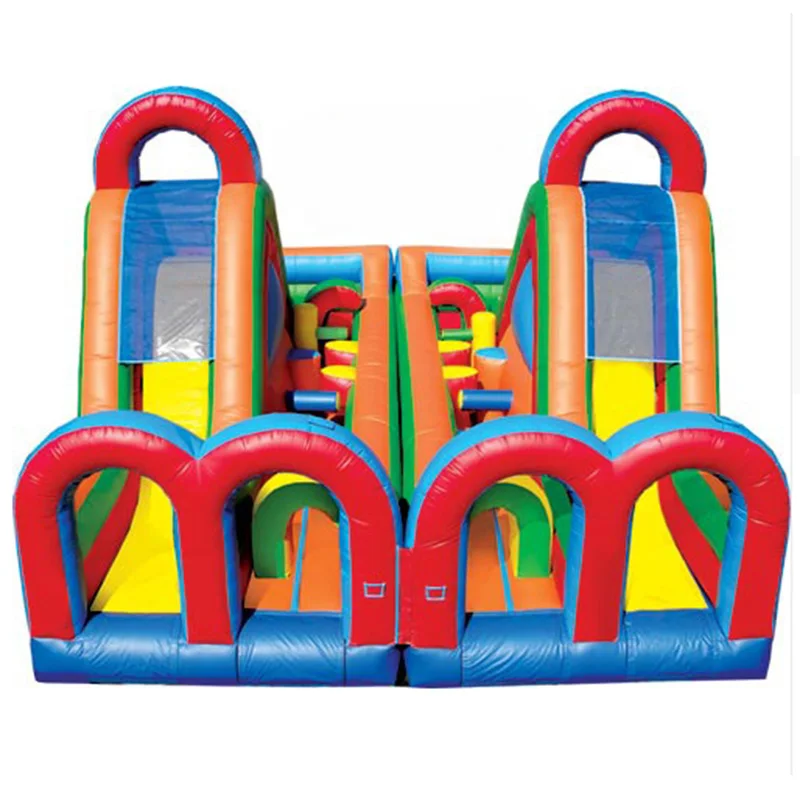 

Commercial Inflatable Playground Inflatable Sport Course Double Lane Inflatable Obstacle Course