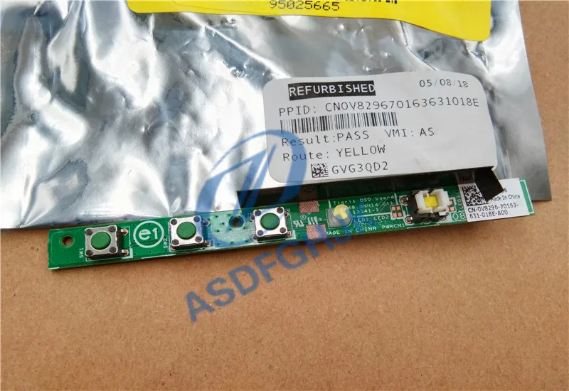 

NEW Original FOR Dell Inspiron 20 3045 Power Volume Button Board 48.3NH23.011 CN-0V8296 0V8296 V8296 100% Test Ok