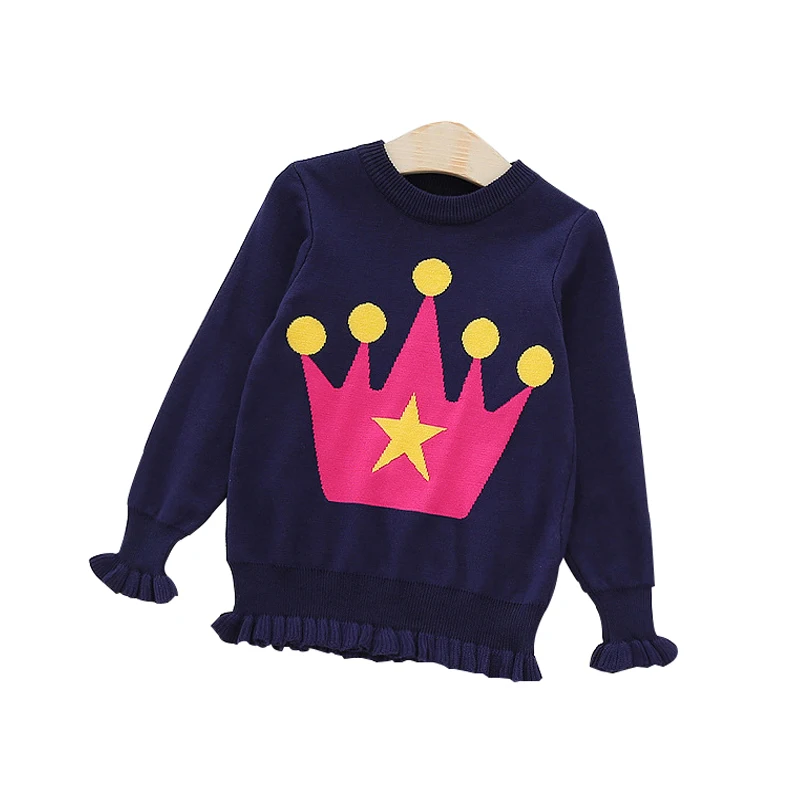 

Girls Clothes 2017 new spring and autumn boys girls sweater cotton long-sleeved O-Neck t shirt kids sweater 2-8 years