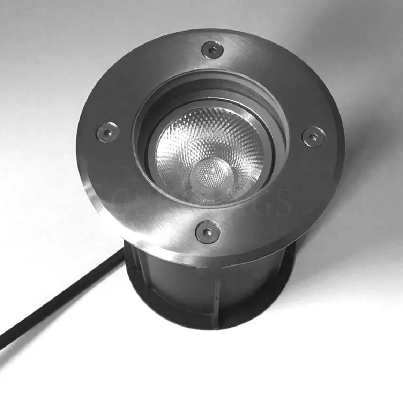 Adjustable Angle LED Underground 10W IP68 Outdoor Buried Garden Path Spot Recessed Inground Lighting