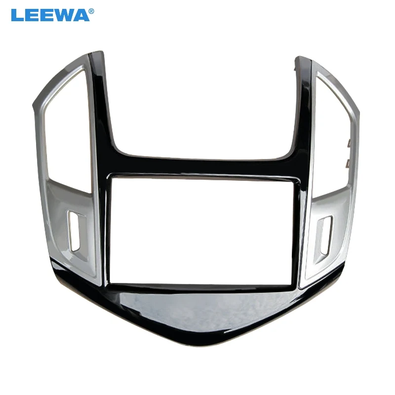 LEEWA Car Refitting Radio DVD Panel Fascia Frame Adaptor For CHEVROLET Cruze 2012+ Stereo 2Din Dash Fitting Frame Mount Trim