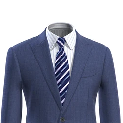 Mode Blazer Für Männer Blazer Blazer Masculino Nach Maß Männer Jacke Blau Nailhead Zugeschnitten Mantel Männer Anzug Jacke Slim Fit