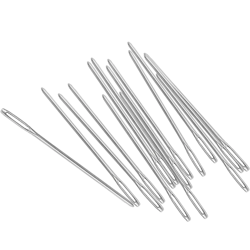 LMDZ 20PCS/lot Knitters Wool Large Eye Blunt Needles For Threading Darning Sewing Embroidery Needle With Bottle