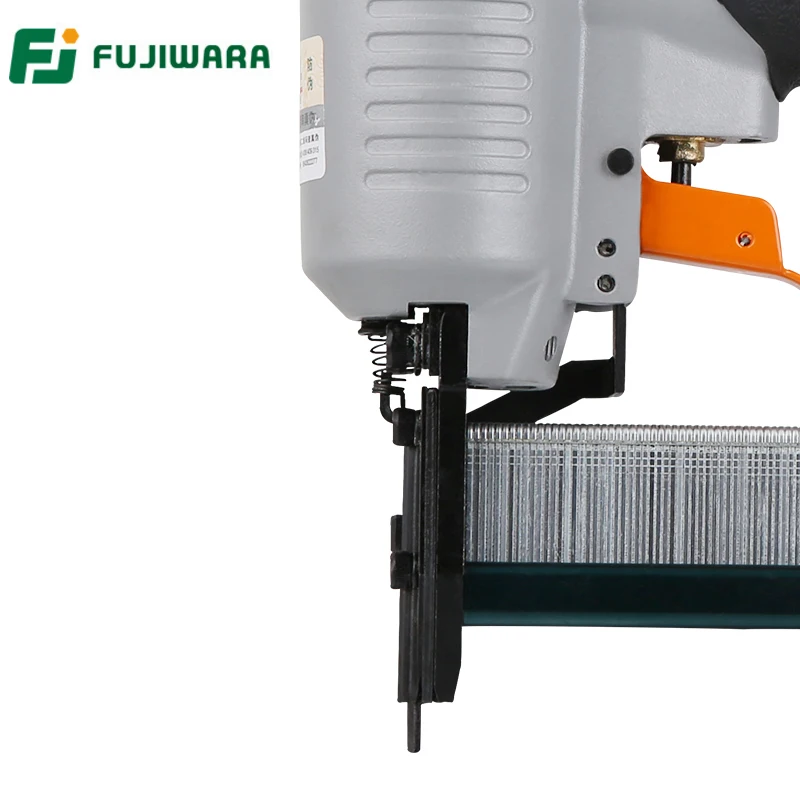 FUJIWARA 2-in-1 Carpenter Pneumatic Nail Gun Woodworking Air Stapler Home DIY Carpentry Decoration F10-F30, 422J Nails