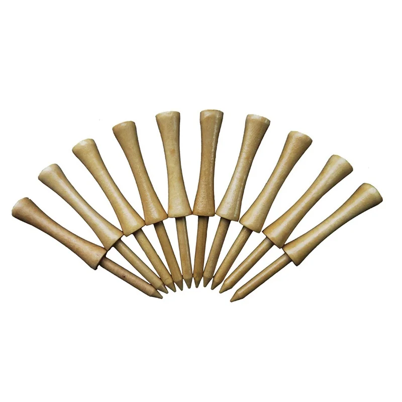 Step Down Golf Tees Wooden 50pcs One Pack