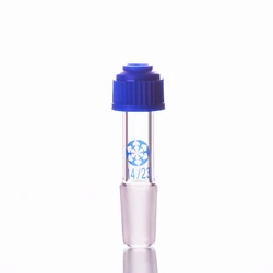 FAPE Adjustable thermometer connector 14/23, Screw thermowell, Laboratory borosilicate glass connector, Thermometer adapter