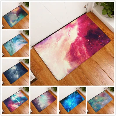 Blue starry sky Mat Fashionable Living Room Study Bedroom Carpet Non-slip Mat 40*60cm/50*80cm 2017 new hot sale rugs