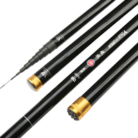 High Carbon 8m 9m 10m 11m 12m 13m Power Hand Pole Fishing Rod Ultra Hard Super Light Telescopic Rod Stick Spare tip A119