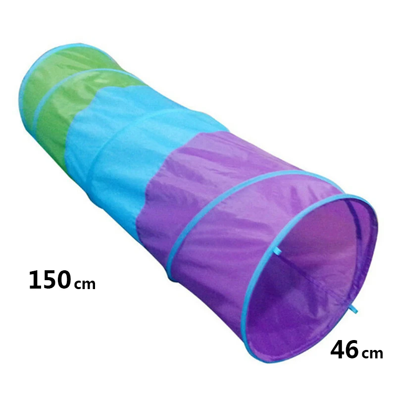 New Three Colors Toy Crawling Tunnel Children Outdoor And Indoor Toy Tube Baby Play Crawling Games Access To The Tent