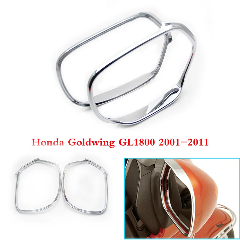 For Honda Goldwing GL1800 2001-2012 03 05 07 09 Chrome Mirrors Trim Decoration