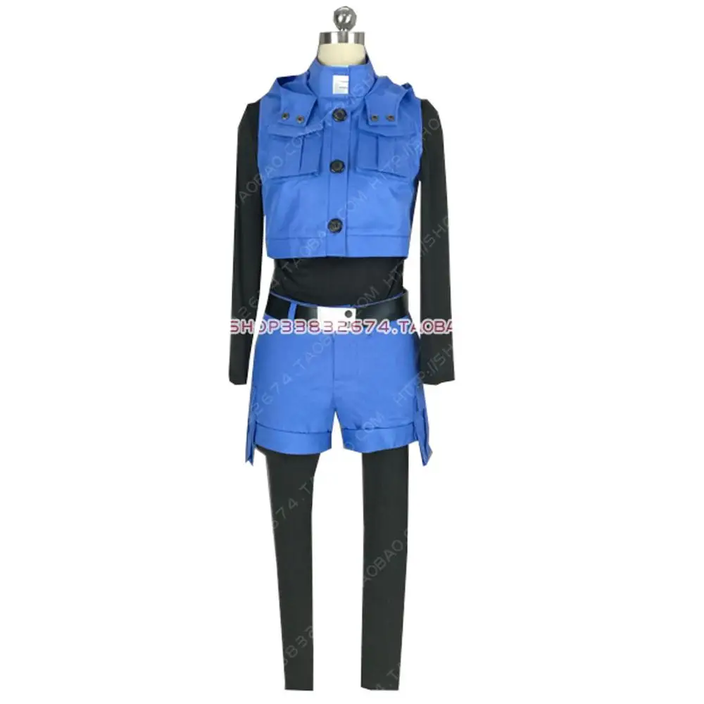 2020 Assassination Classroom Ansatsu Kyoushitsu Kaede Kayano Blue Battle Suit Uniform Cosplay Costume Full Set