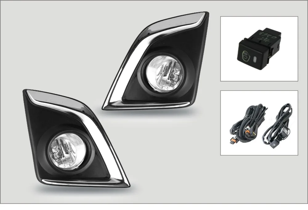 

For Isuzu D-Max 2016-up fog light fog lamp assembly with wiring kit and switch full set shipping free FL500