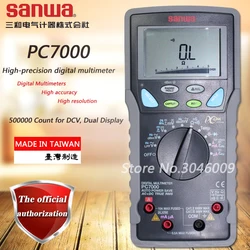 Sanwa PC7000 multimetry cyfrowe/wysoka dokładność/wysoka rozdzielczość (PC Link); Podwójny wyświetlacz danych True RMS multimetr Test temperatury