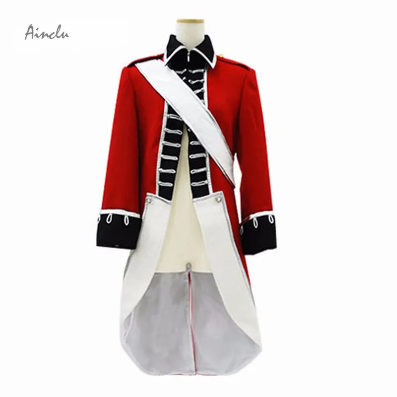 Ainclu Free Shipping Axis Powers Hetalia England Arthur Kirkland Anime Cosplay Costumes Coat Uniform For Halloween