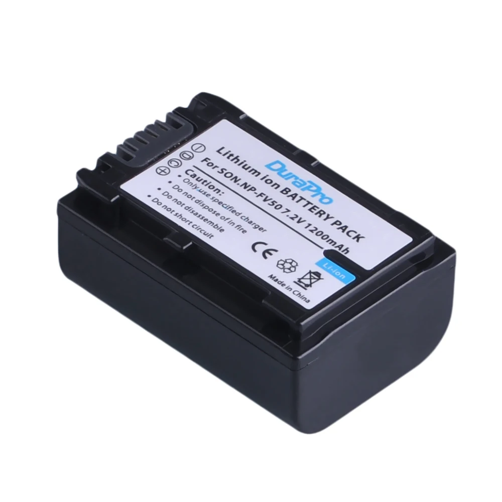 1PC 1200mAH NP-FV50 NP FV50 Li-ion Camera Battery For Sony NP-FV30 NP-FV40 HDR-CX150E HDR-CX170 HDR-CX300 HDR CX390 290 Camera