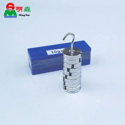 

metal slotted weight 10g*10 computation weigh Physical experimental equipment teaching equipment free shipping