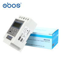 new 220V timer switch relay 24 hours timer switch with 10 times on/off per day time set range 1min-168H with video