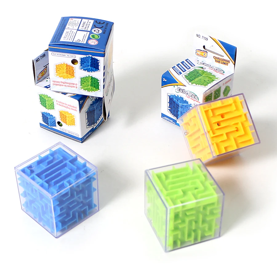 

Magical Intellect Cube Run Marble Maze IQ Balance Game for Kid,720 Degrees 6 Channel Challenge Puzzle Game Edcational Maze Ball