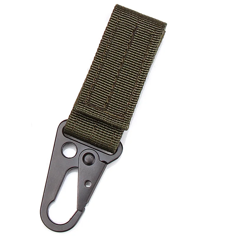 Outdoor Nylon Belt Key Buckle Braided Alloy Key Chain High Quality Strength Water Bottle Buckle AE31