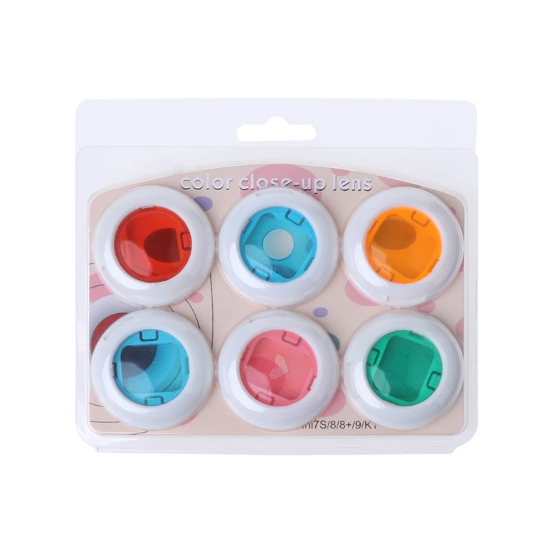 New Camera Filter Instax Mini 8/8+/9/7s/KT 6 Pcs Colorful Filter Lens For Fuji Instant Film Camera hot