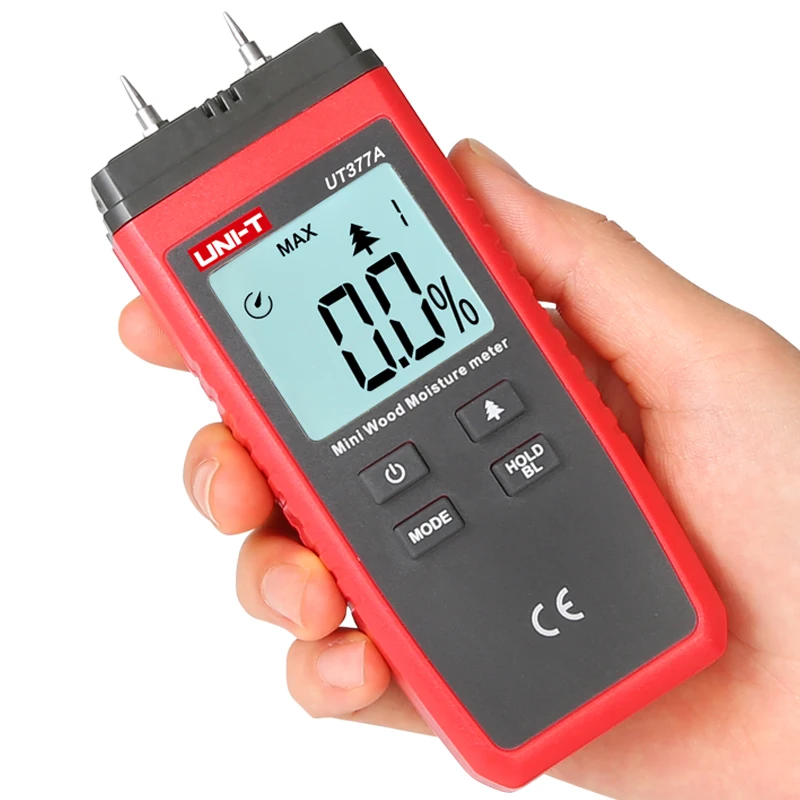 UNI-T UT377A مقياس رطوبة الخشب/ 4 أنواع من فئات الخشب (28 نوعًا شجرةًا مرجعًا)